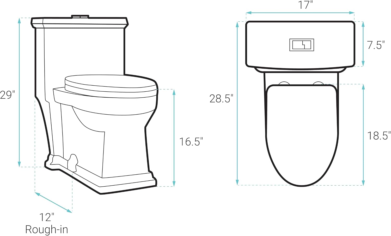 Swiss Madison Voltaire One-Piece Elongated Toilet Dual-Flush 1.1/1.6 gpf