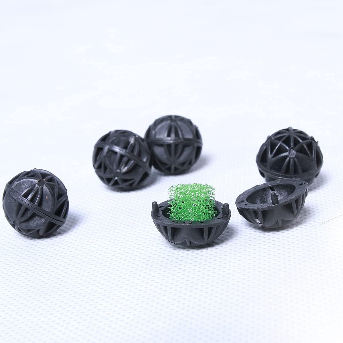 AQUANEAT Aquarium 1" Bio Balls 100pcs for Fish Tank Pond Canister Filter Media