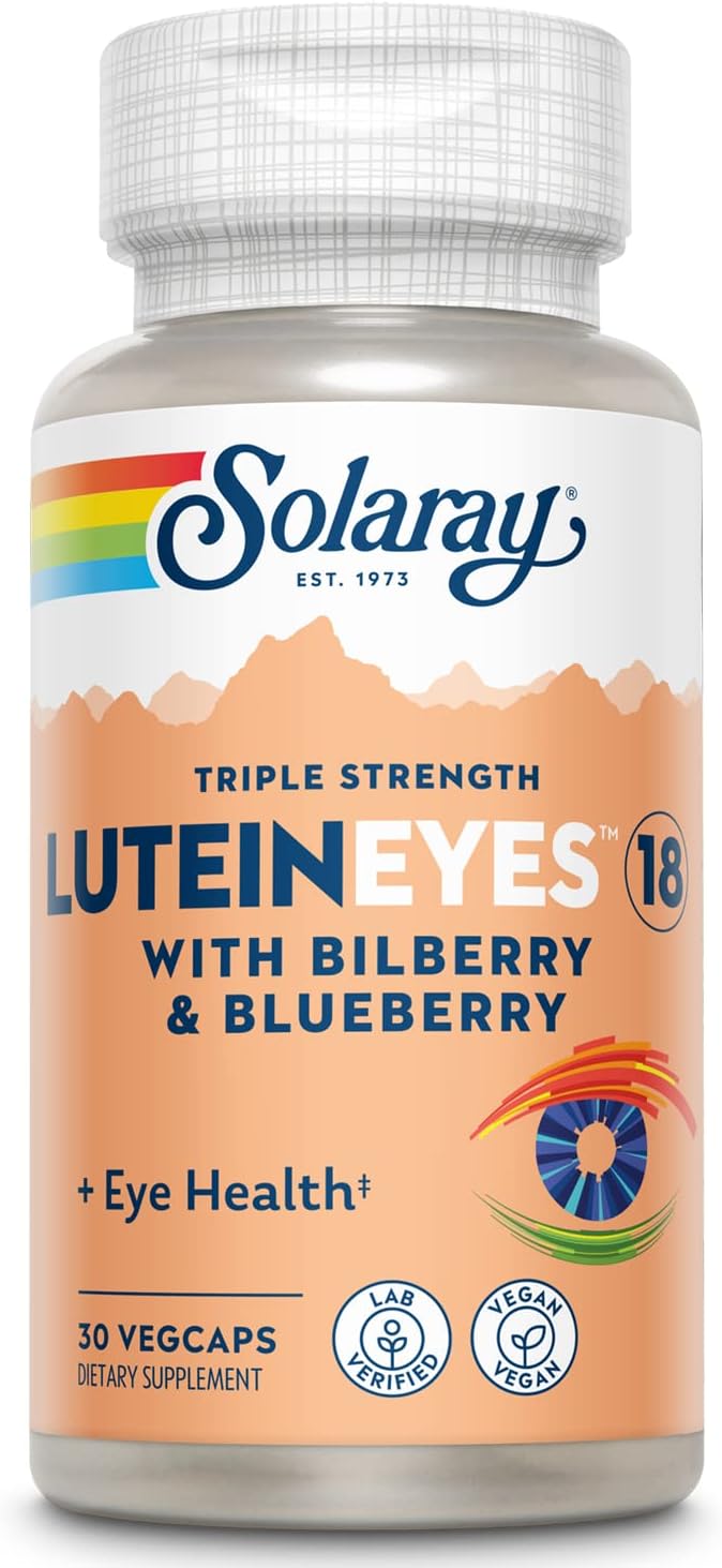 SOLARAY Triple Strength Lutein Eyes, Eye Vitamins, 30 Servings
