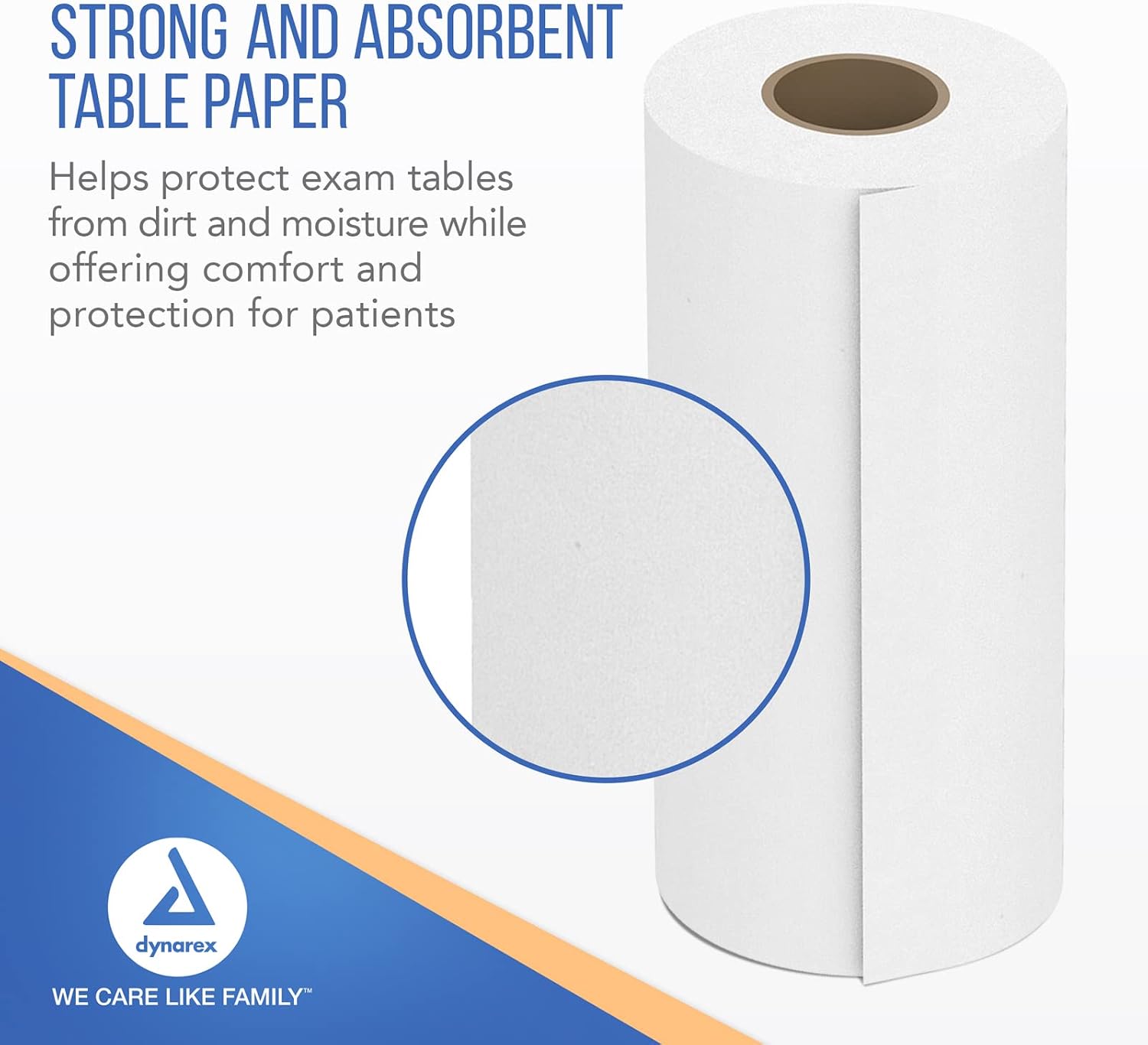 Dynarex Headrest Table Paper, Smooth and High-Quality Exam Table Paper, Used in Medical, Massage, and Chiropractic Tables to Protect Patients