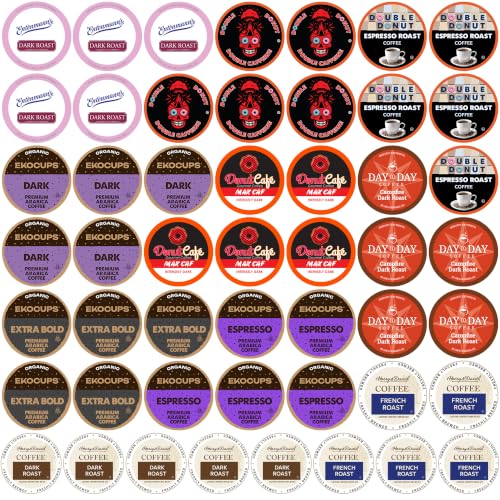 Perfect Samplers Coffee, Tea, Cider,Cappuccino For Keurig K Cups Brewers, Mix 40 Count