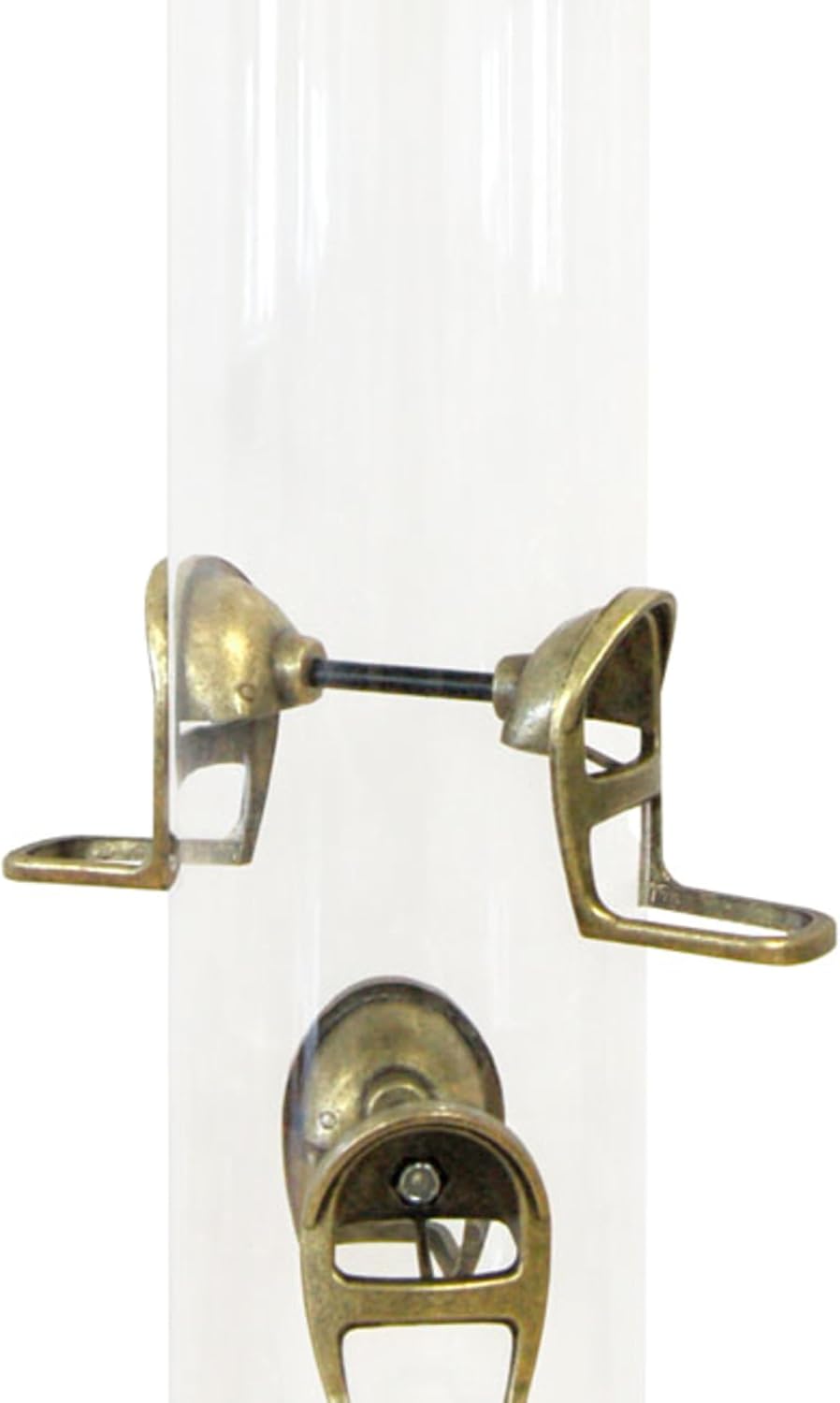 Aspects 420 Antique Brass Quick Clean Big Tube Feeder, Large, Brown/A