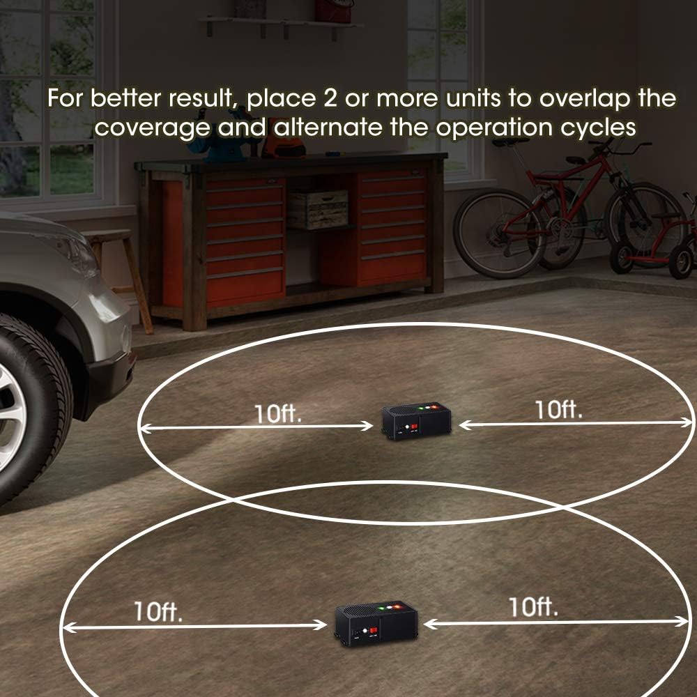 Battery Operated Under Hood Ultrasonic Rodent Repellent for Cars, Pack of 2