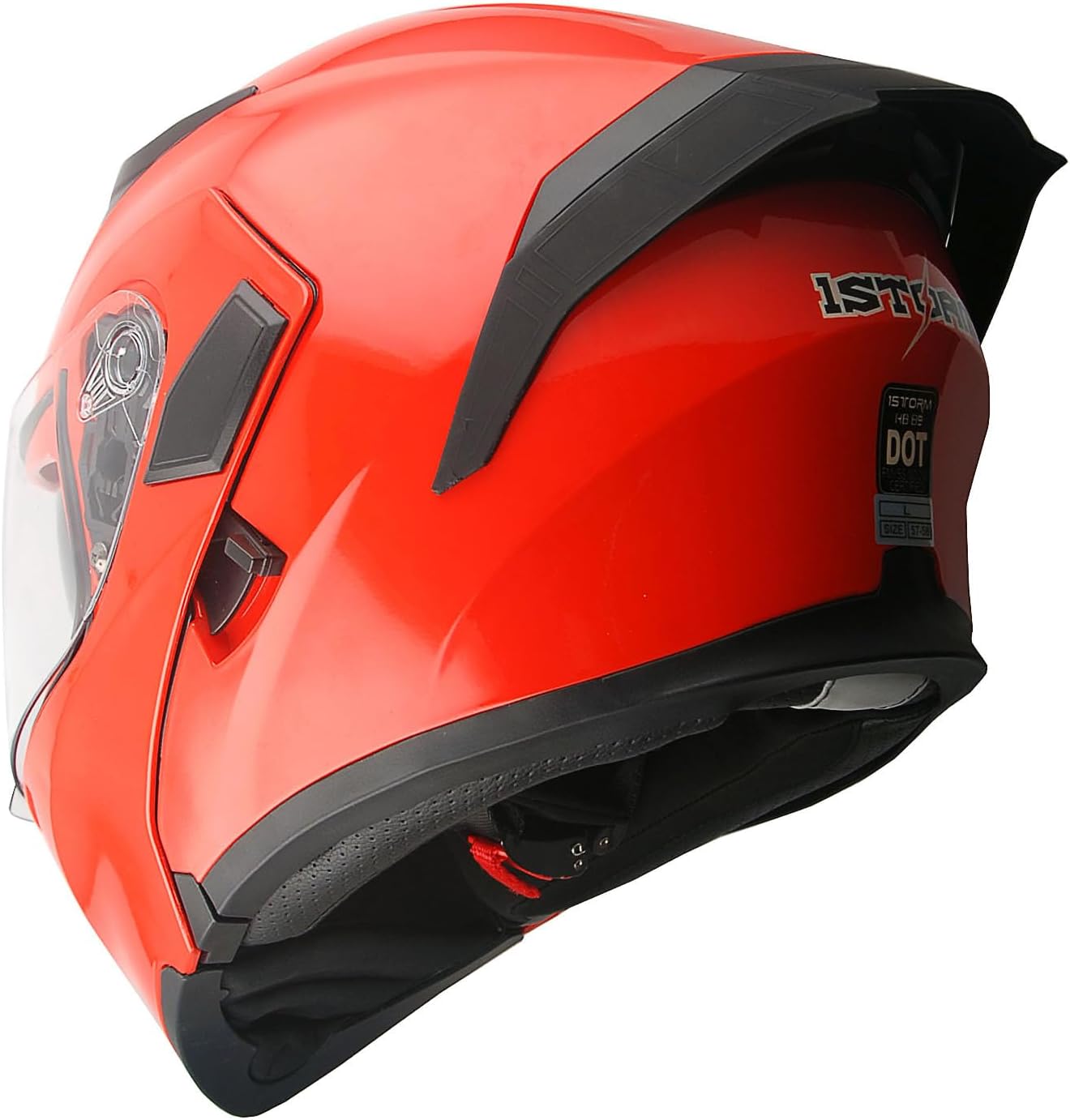 1Storm Motorcycle Modular Full Face Helmet Bike Flip up Dual Visor Sun Shield: HB89 Matt Black