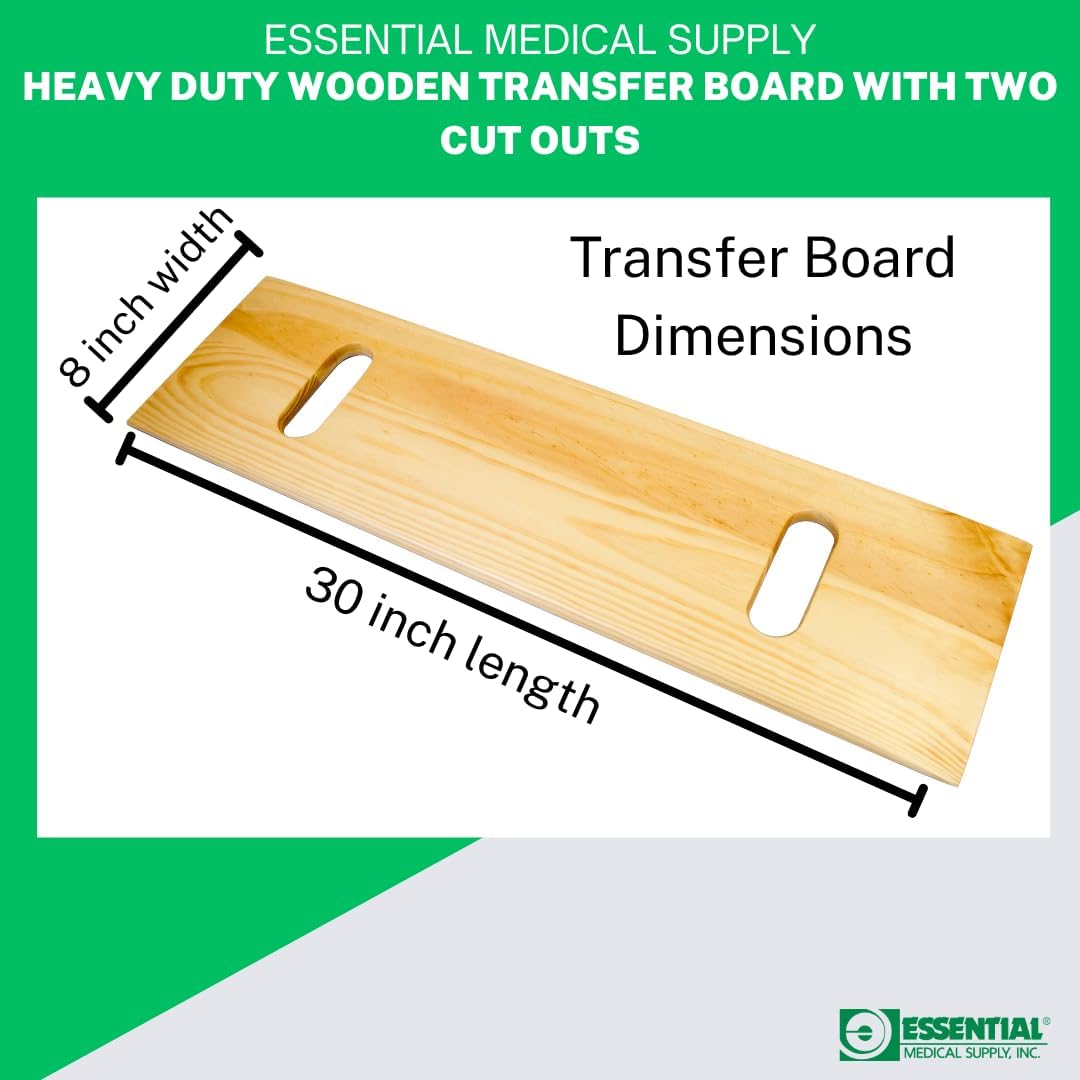 Essential Medical Supply Heavy Duty Transfer Board for Bath, Toilet