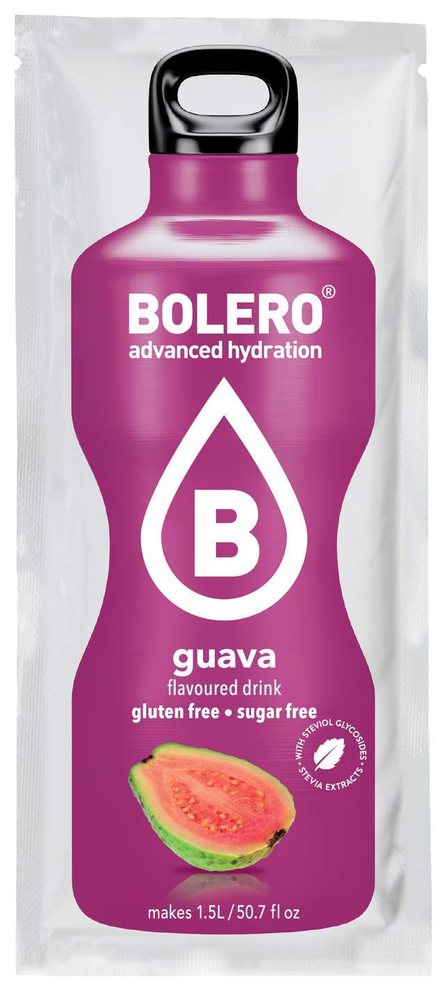 Bolero- Sugar Free Drink Mix Packets Pomegranate Fruit Flavors | Powdered Flavored Water Packets | 12 Large Sachet On The Go Packets
