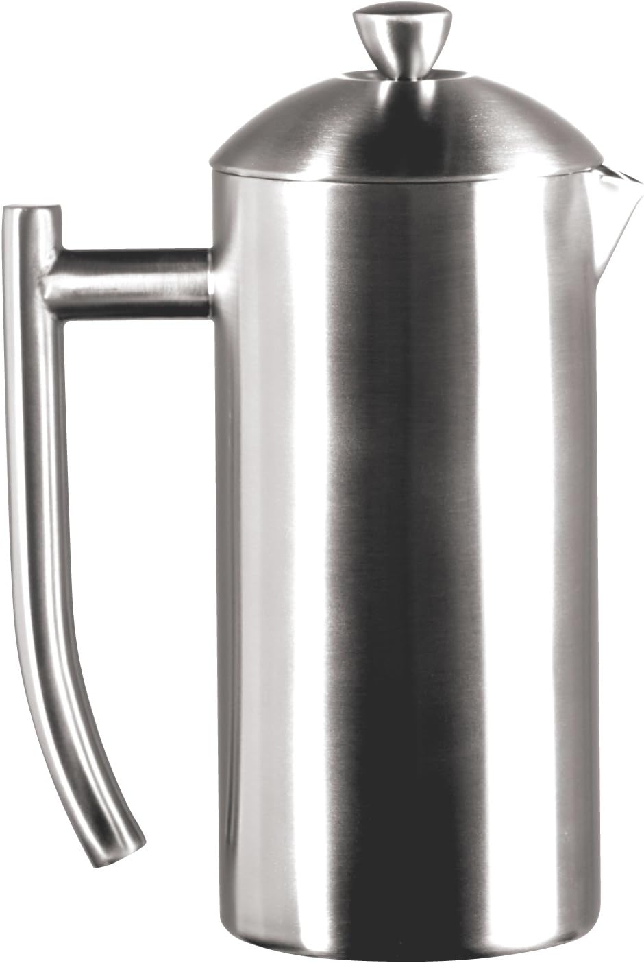 Frieling Double-Walled Stainless Steel French Press Coffee Maker - 36 oz Polished & Insulated Press Pot - Stainless Steel Coffee Maker