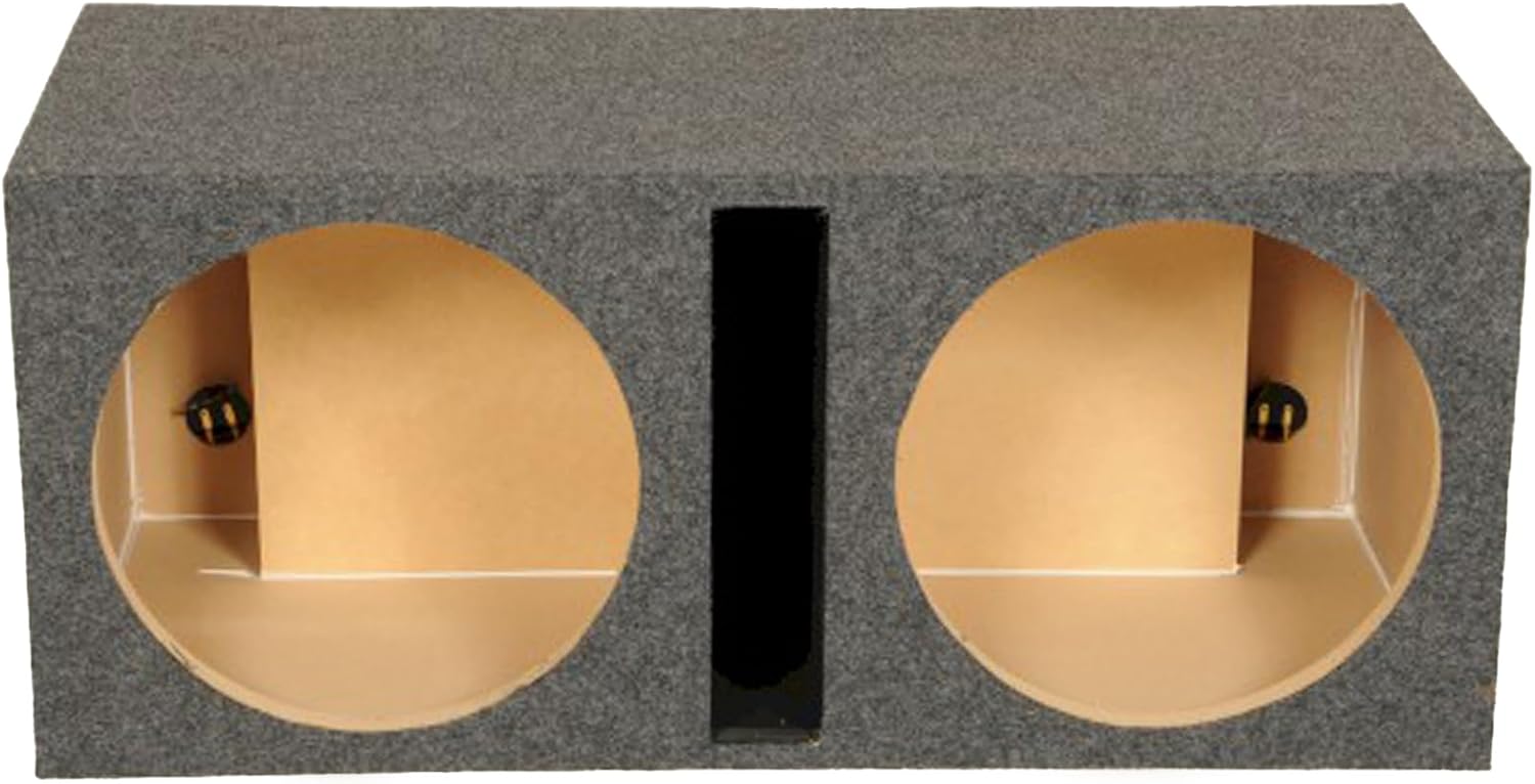 QPower QSMBASS15 Dual 15" Carpet Subwoofer Sub Box Sealed Speaker Enclosure