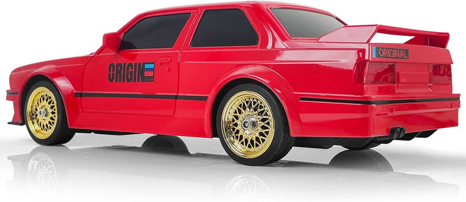 Remote Control Cars 1:16 Scale RC Drift Car 2.4Ghz 30KM/H High Speed 4WD RTR Racing Car with Drift Tires LED Lights 2PCS Rechargeable Batteries RC Sport Cars Toys for Adults Boys Girls Kids Gift