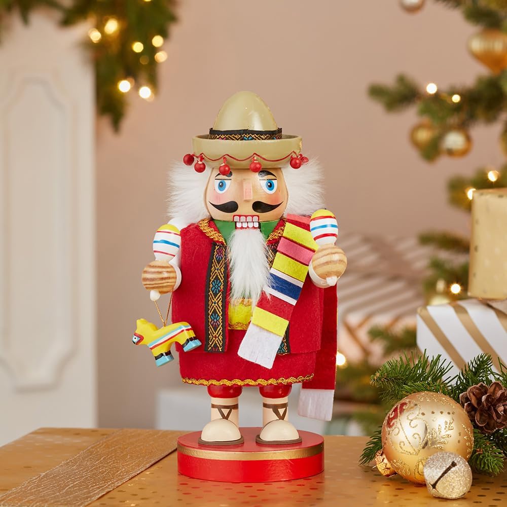Kurt Adler 10.25-Inch Mexican Nutcracker Tablepiece - Chubby Collection