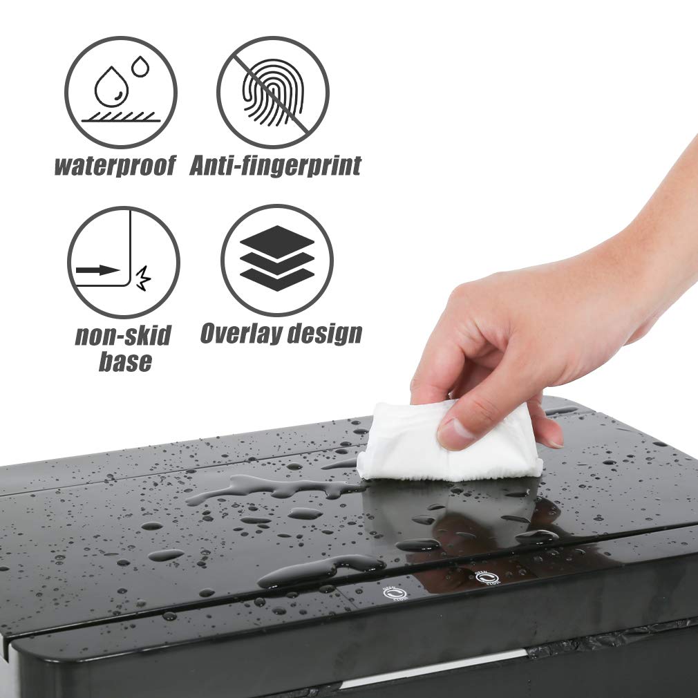 BestOffice 13 Gallon Trash Can Automatic Kitchen Trash Can Touch Free High-Capacity Garbage Can with Lid for Bedroom Bathroom Home Office 50 Liter