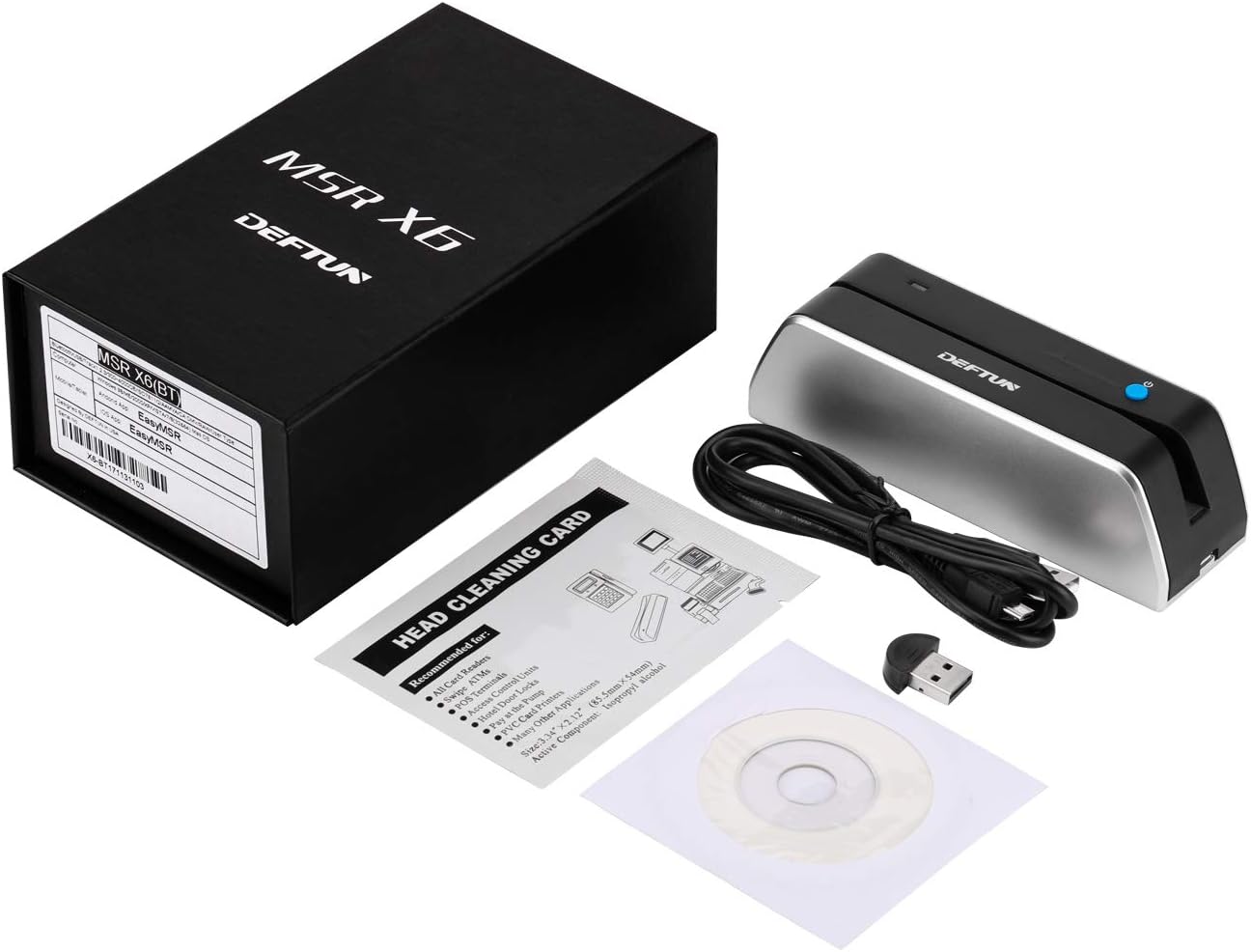 Bluetooth MSR-X6(BT) MSRX6BT Stripe Card Reader Encoder Mini Portable