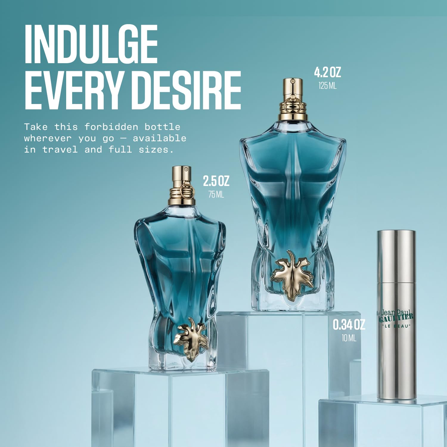 Jean Paul Gaultier Le Beau Eau de Toilette for Men - Long Lasting Addictive Aromatic Woody Mens Cologne with Bergamot, Coconut Wood & Tonka Bean - Designer Fragrance Spray