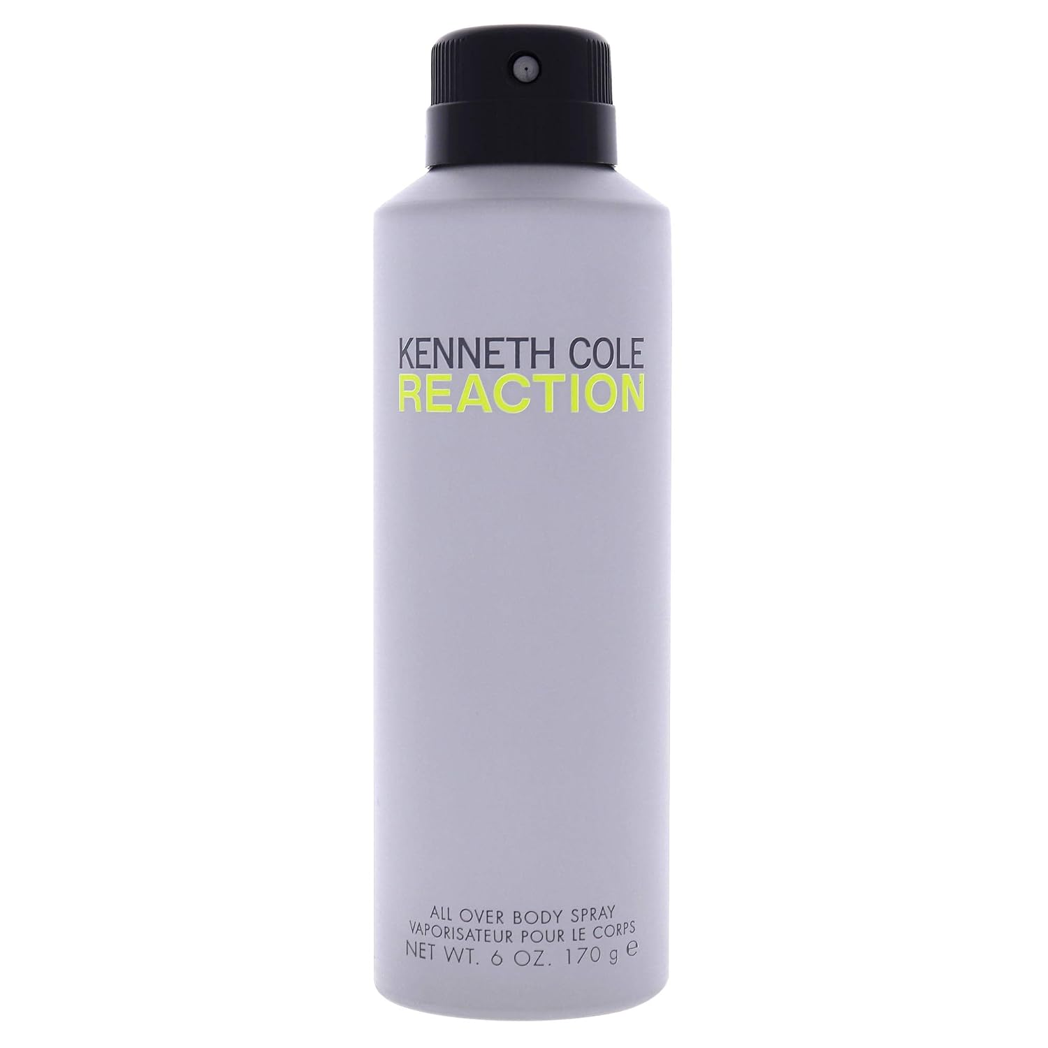 Kenneth Cole Reaction All Over Body Spray for Men, Notes of Juicy Lime, Crisp Green Apple, Patchouli, Citrus Green Woody Fragrance