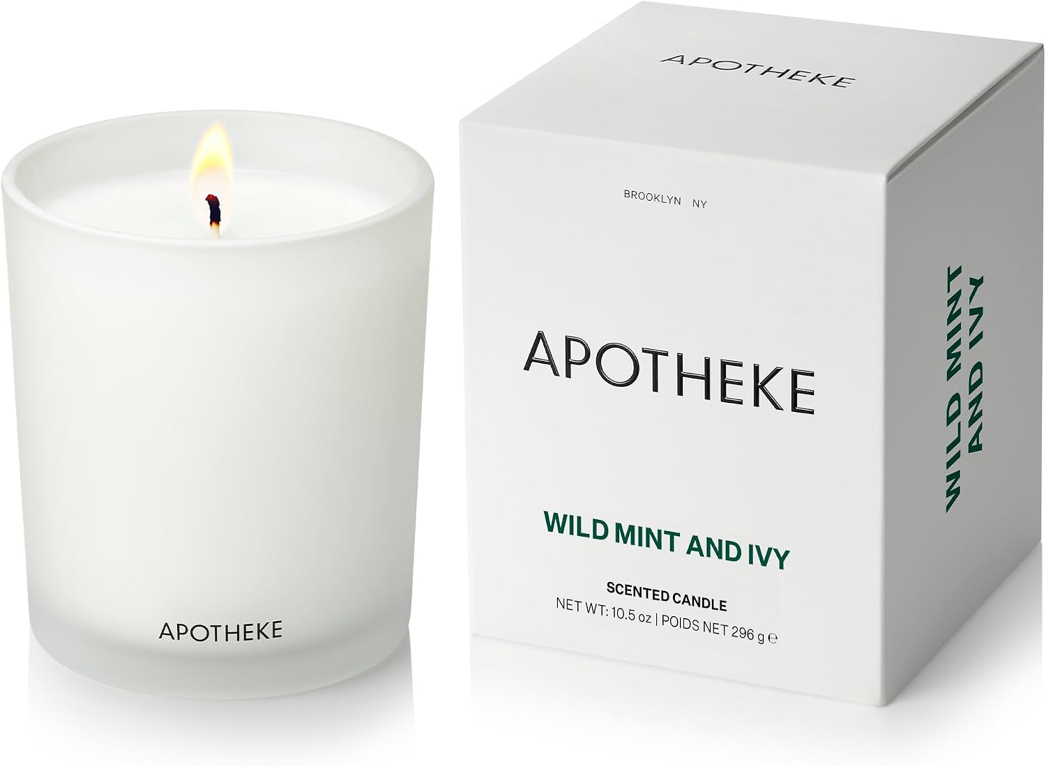 Apotheke Signature Scented Candles for Home, Canvas - 10.5 Oz | Long-Lasting Non-Toxic Soy Wax Jar Candle with Essential Oils, Large - Luxury Gift for Women & Men