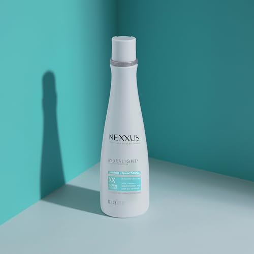 Nexxus Hydralight Shampoo for Hydration for Oily Roots and Dry Ends Hair Care Powered by Aquabank Booster Technology with Glycerin 13.5 oz