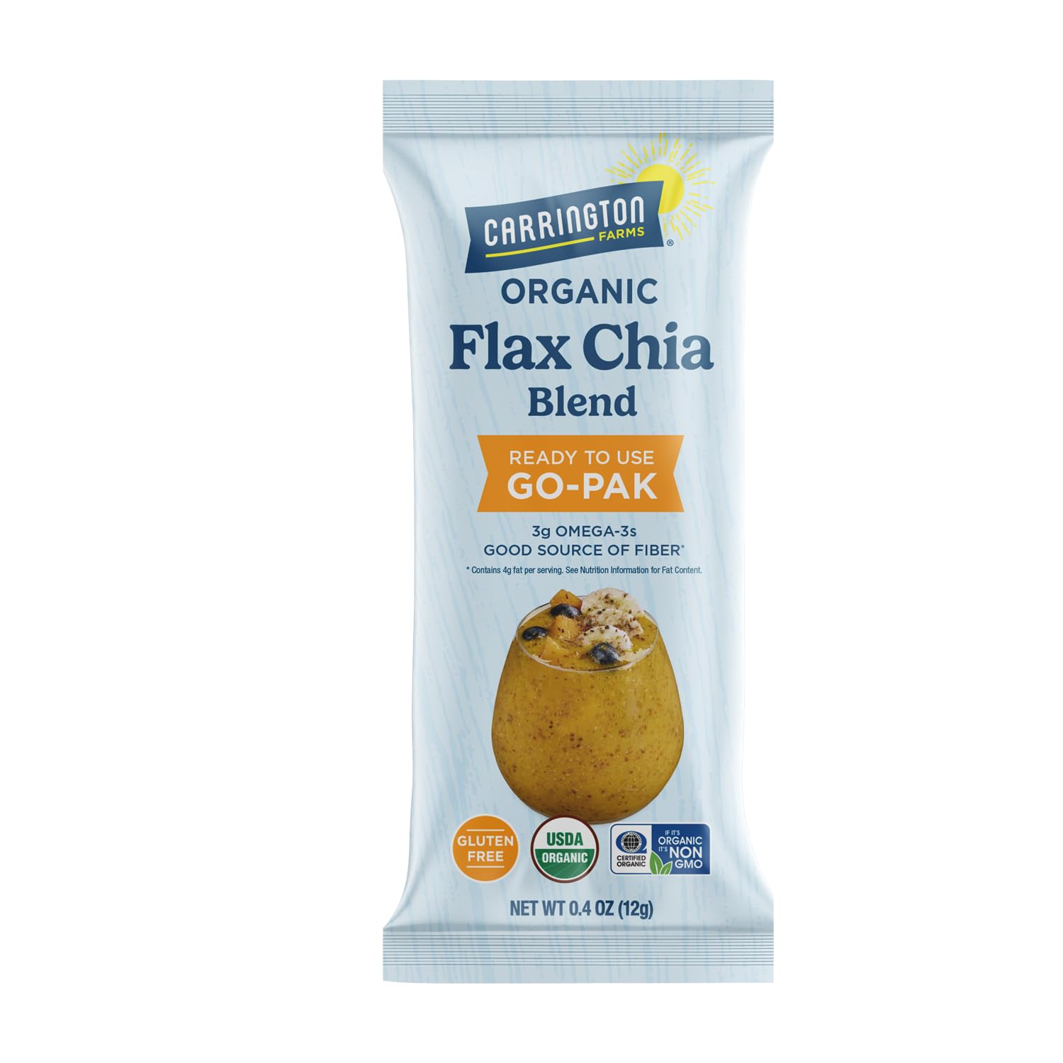 Carrington Farms Organic Milled Flax Seed 14 oz - Ground Flaxseed for Smoothies, Oatmeal, Baking & Vegan Egg Substitute | Omega-3, Fiber & Lignans | Vegan, Non-GMO, Gluten-Free