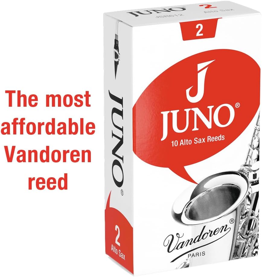 Vandoren JUNO Alto Saxophone Reeds, Strength 3, Box of 10, JSR613
