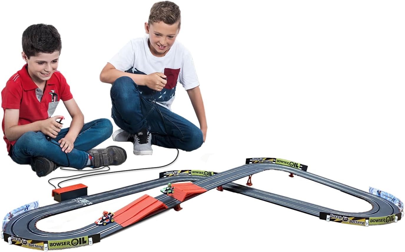 Carrera GO 63514 Official Licensed PAW Patrol Battery Operated 1:43 Scale Slot Car Racing Toy Track Set with Jump Ramp Featuring Chase and Marshall