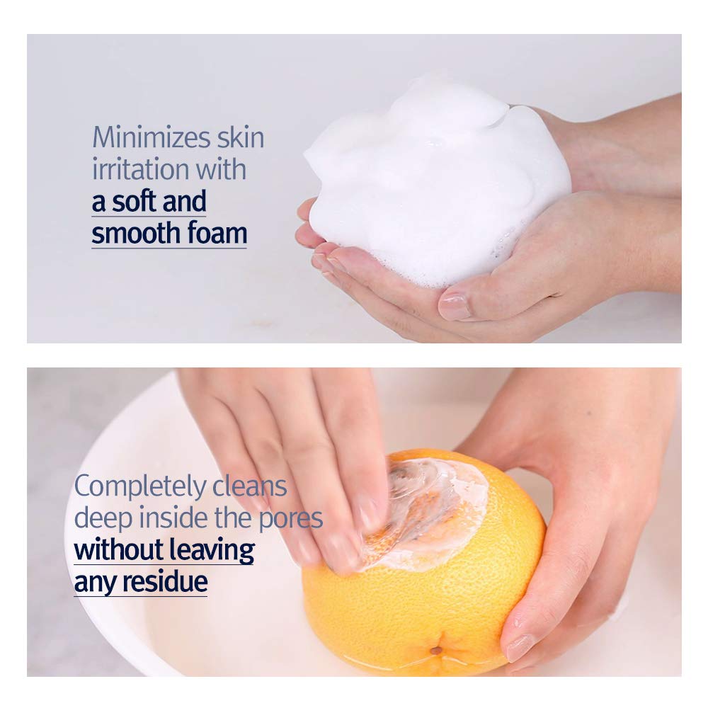 PYUNKANG YUL Cleansing Foam - Korean Facial Wash for All Skin Types - Zero-irritation Face Washer extracted from Coconut - Moisturized Skin & Creating Moisture Barrier after Cleansing - 5.1 Fl. Oz