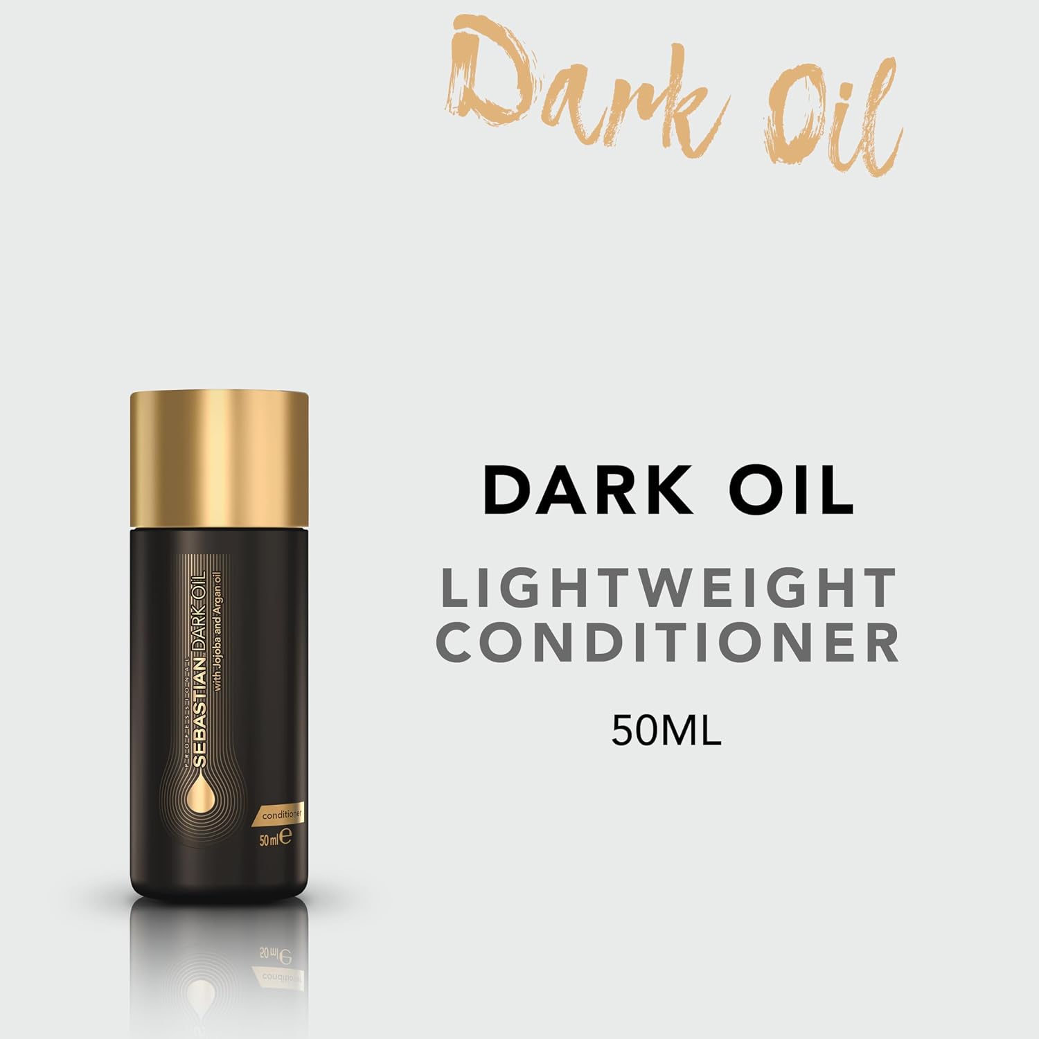 Sebastian Professional Dark Oil Lightweight Conditioner | Infused with Jojoba & Argan Oil | Smoothes and detangles hair.