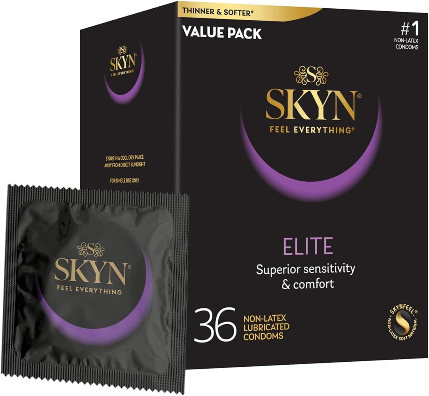 Lifestyles Skyn Polyisoprene Condoms, 12 Count (Pack of 1)
