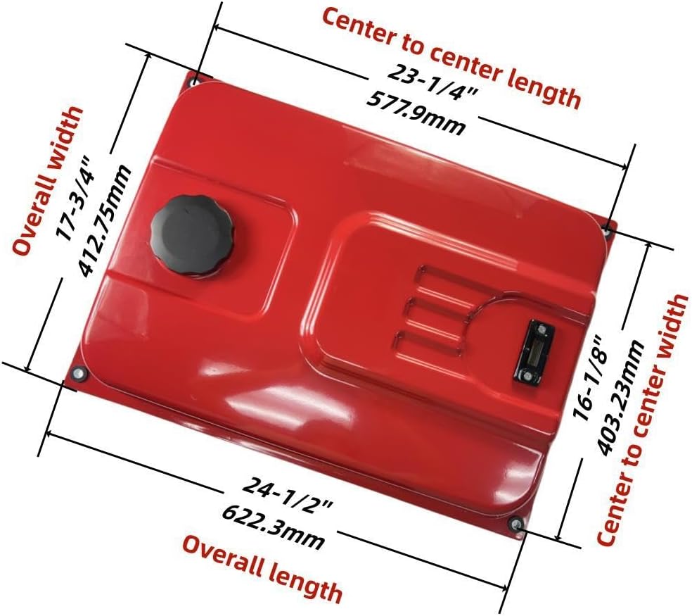 Heavy-Duty 30L Fuel Tank (G.W.15 lbs) with Bottom Vent for Predator Non-Inverter Generator 420cc – Fits 5000/6500W, 7000/8750W