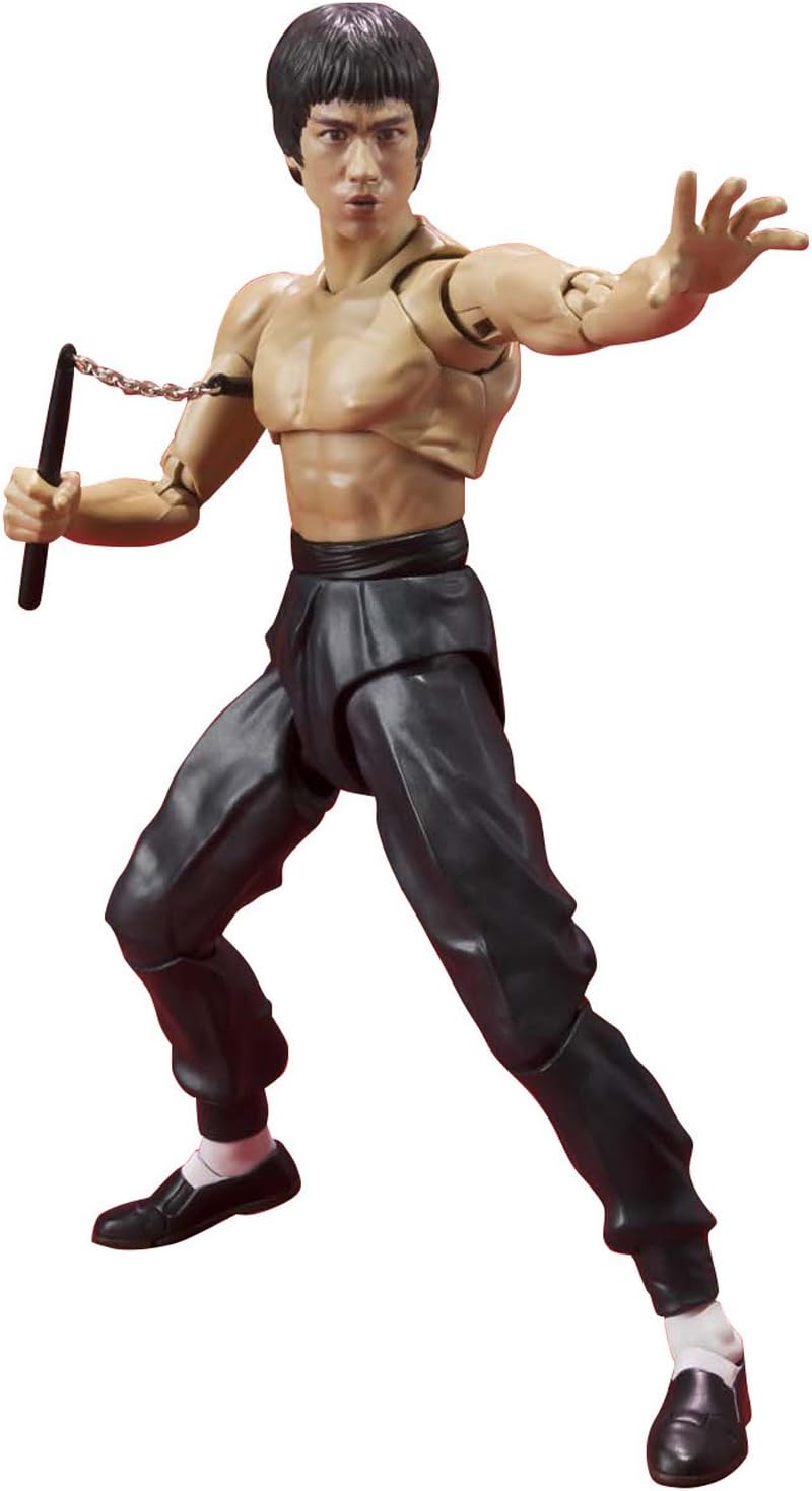 TAMASHII NATIONS Bandai Bruce Lee S.H. Figuarts Action Figure | Bruce Lee 5 Inch Action Figure S.H. Figuarts - Bruce Lee