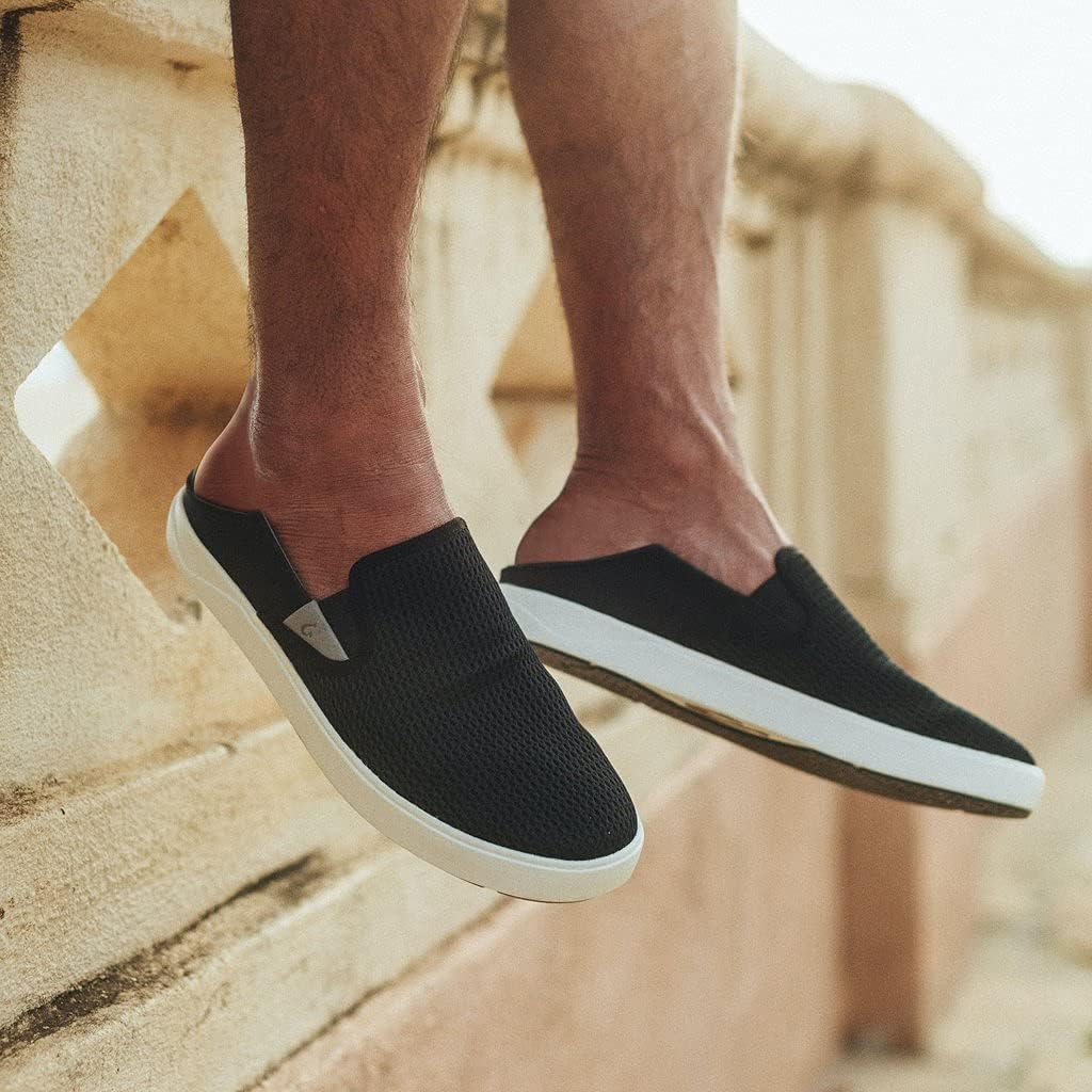 OluKai Lae'ahi Men's Slip On Shoes, Breathable Everyday Sneaker