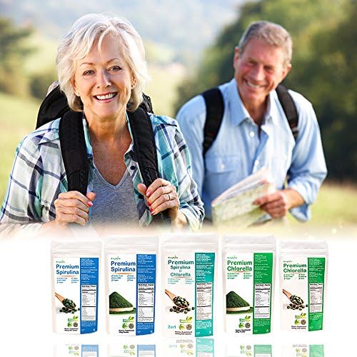 Biophyto-Chlorella Spirulina 2 in 1 Tablets- 1250 Counts- Broken Cell Wall- Vegan- 83 Days Supply- Phycocyanin, Protein- Non-GMO- Iron, Zinc, B12