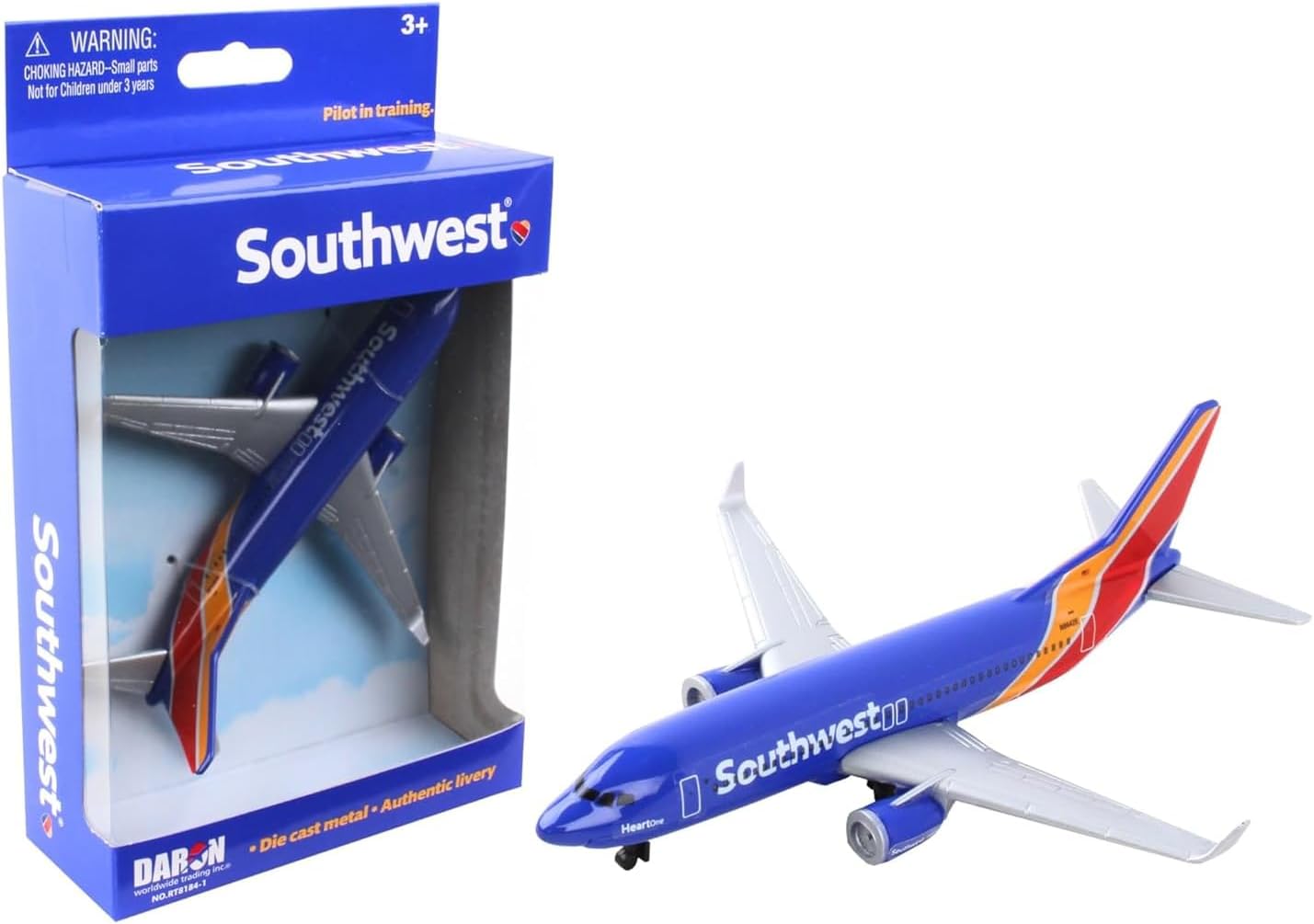 Daron Southwest Airlines Die-Cast Model Airplane Toy