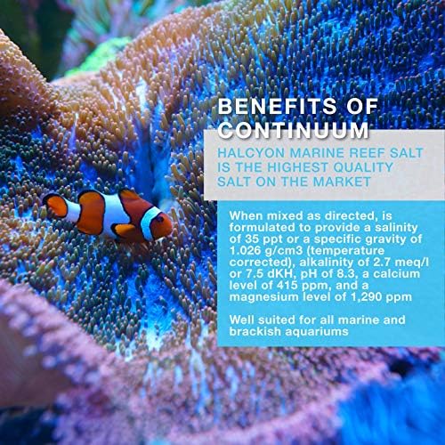 Continuum Aquatics Halcyon, Marine Reef Aquarium Salt Mix, 150 Gallons Box