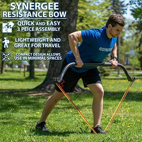 Synergee Resistance Bow – Portable Home Gym Bar and Bands