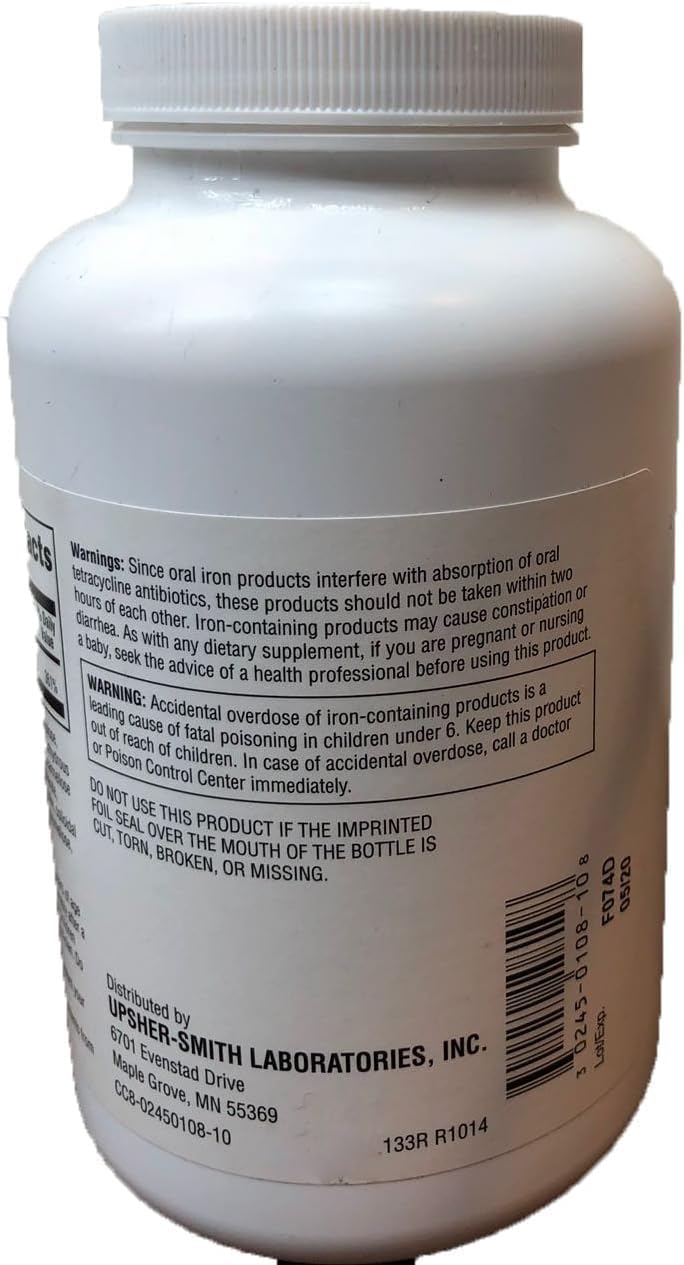 Ferrous Sulfate Enteric-Coated 325 mg 1000 Tablets