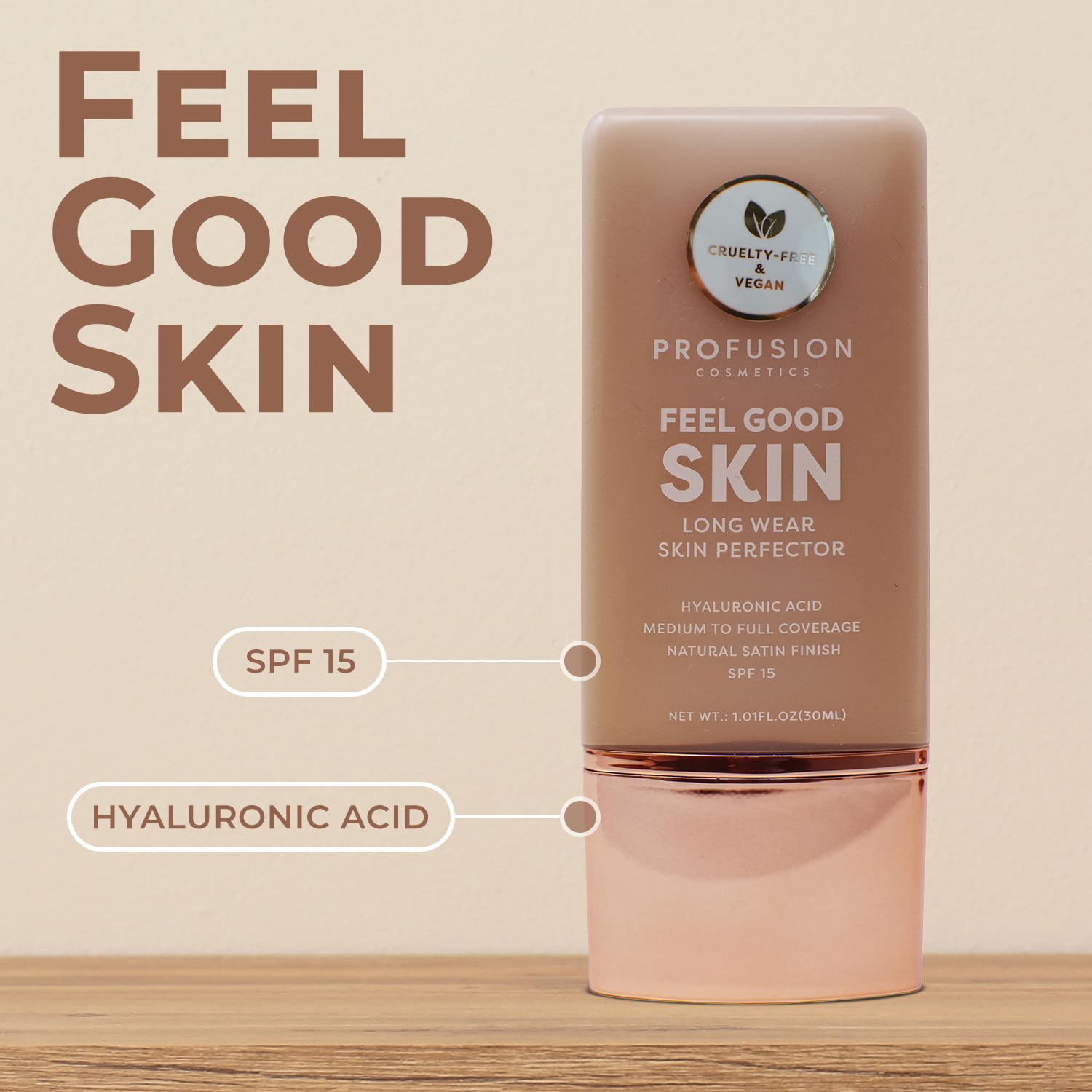 Profusion Cosmetics Lightweight Liquid Foundation for a Flawless and Elegant Radiance, Breathable Makeup that Improves Uneven Skin Tone