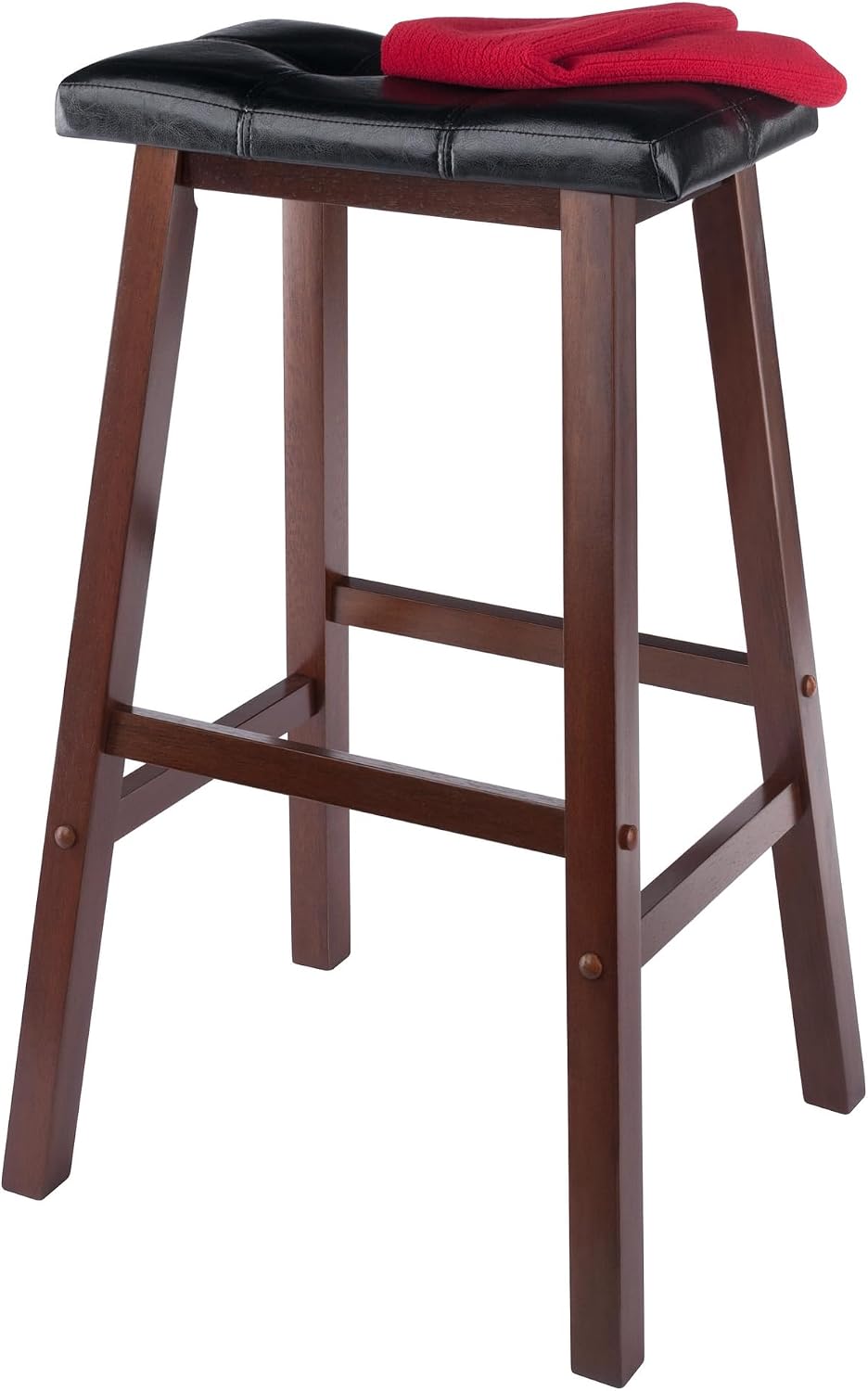 Winsome Mona Stool, 24", Antique Walnut