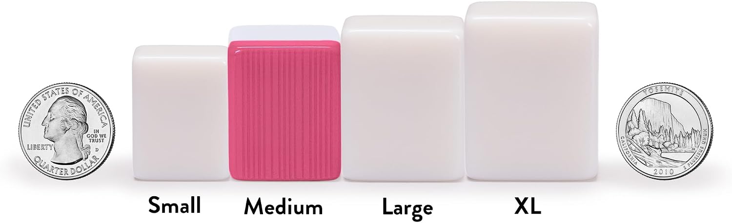 Yellow Mountain Imports Chinese Mahjong Set – Rouge Heritage – 146 Medium Tiles, Professional Set for Chinese-Style Play [中式麻將 專業套裝]