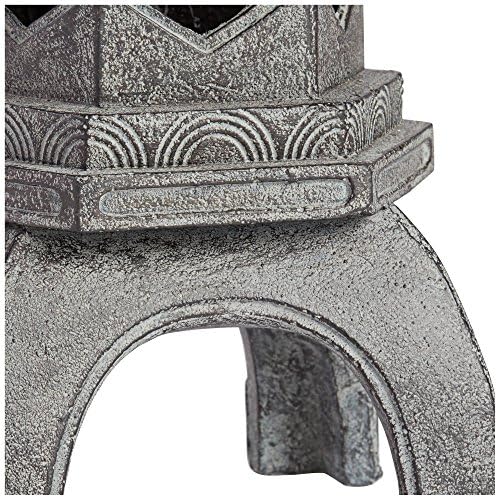 John Timberland Pagoda 16 1/2" High Old Stone Indoor-Outdoor Statue | Sculpture Asian Japanese Garden Decor Front Porch Patio Yard Outside Home