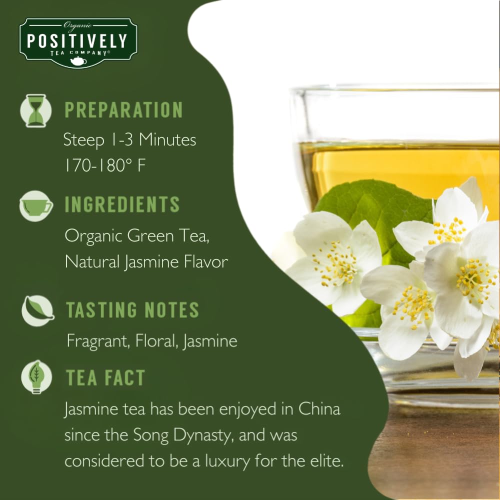 Organic Positively Tea Company, Pinhead Gunpowder Green Tea, Loose Leaf, 16 Ounce
