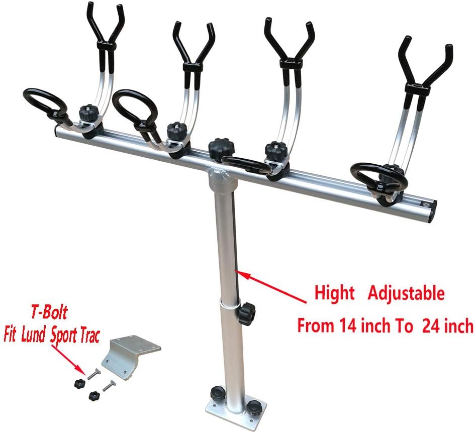 Brocraft Crappie Rod Holder System with Lund Sport Track Mount