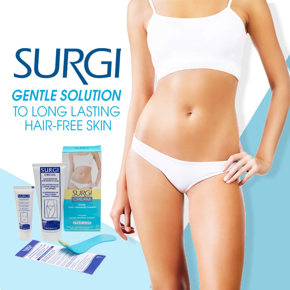 Surgiwax Facial Hair Removal Cream for Women – Depilatory Cream for Face, Neck, & Sensitive Skin, Professional Hair Remover, 1 oz