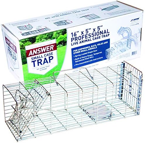 JT Eaton Answer Humane Live Catch Trap for Coyotes & Large Pests | Heavy-Duty Cage Trap; Catches Coyotes, Foxes, and Armadillos; Galvanized Wire; Humane Catch and Release