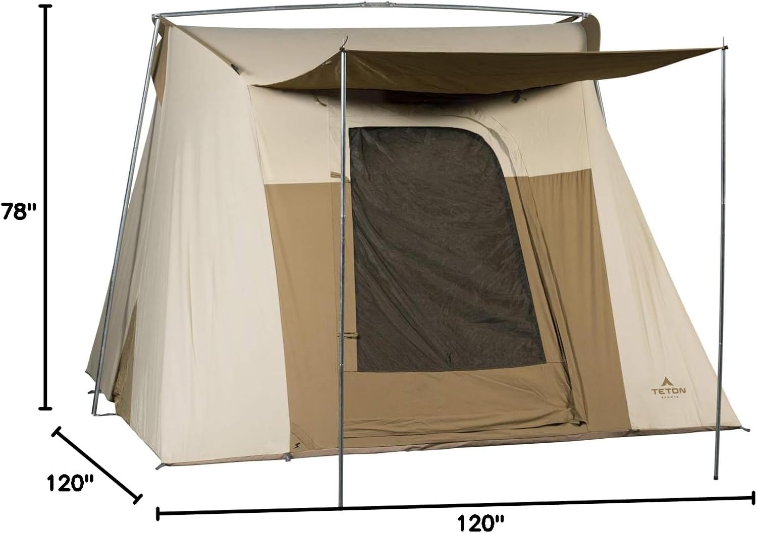 Teton Sports Canvas Tents, Tent for Family Camping in All Seasons, The Right Shelter for Your Base Camp, Waterproof
