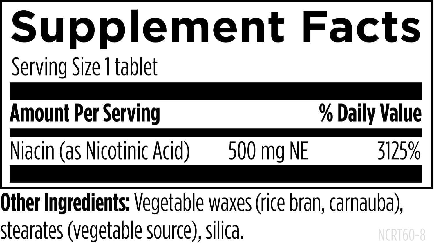 Designs for Health Niacin 500mg - Niacin CRT Vitamin B3 (Nicotinic Acid), Controlled Slow Release Tablets to Help Minimize Flush - Non-GMO
