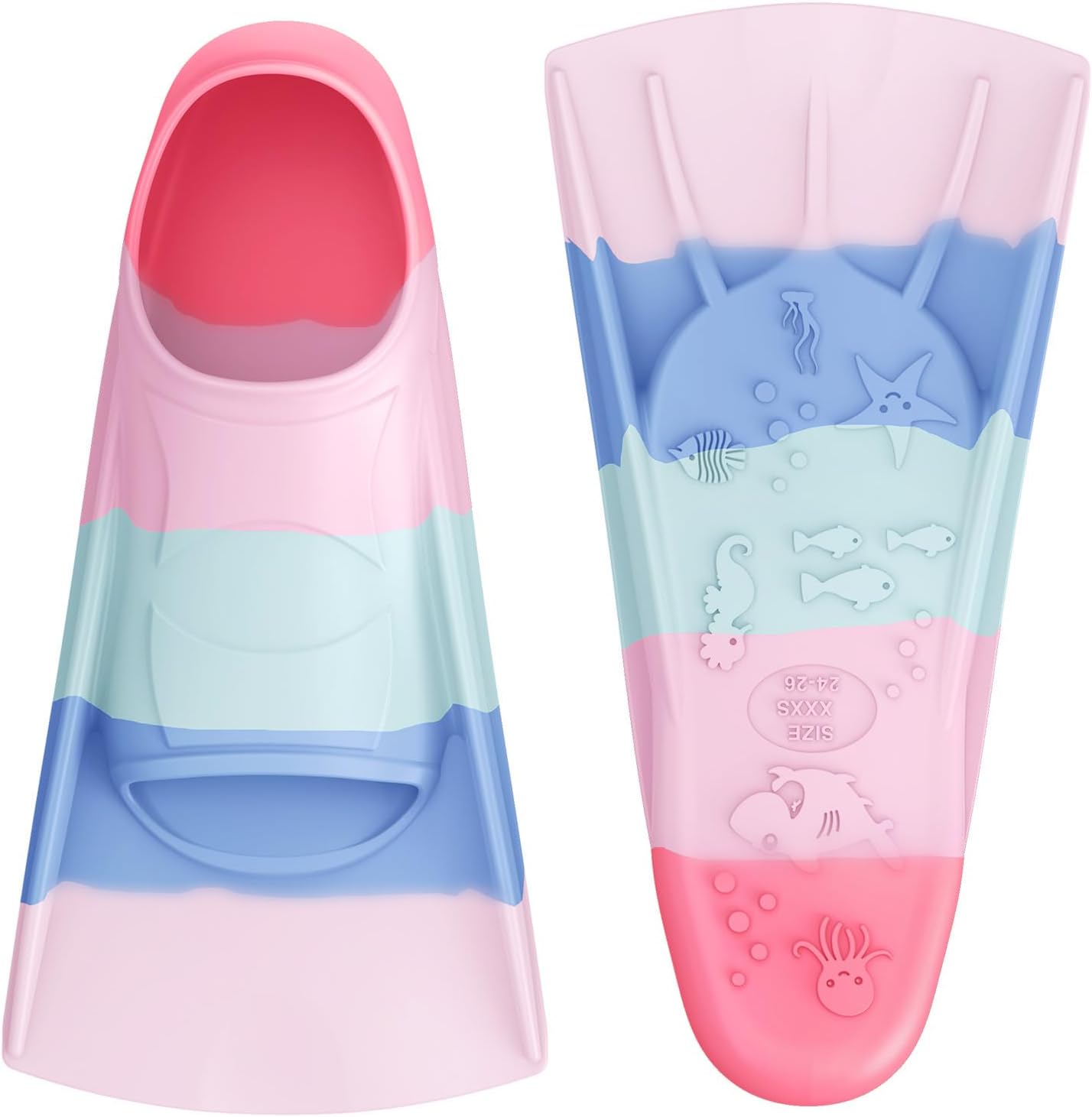 Gintenco Swim Fins, Adults & Kids Swim Training Fins for Lap Swimming