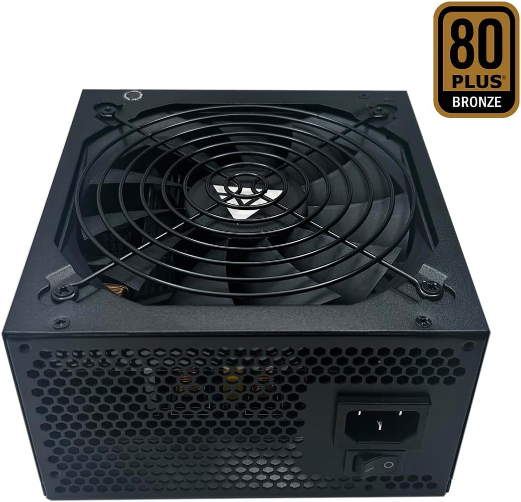 Apevia ATX-JP800W Jupiter 800W 80 Plus Bronze Certified Active PFC ATX Gaming Power Supply, Supports Dual/Quad Core CPUs, SLI/Crossfire/Haswell, 3 Year Warranty | 80+ Bronze PSU, Auto Thermal Controlled 135mm Fan, Heavy Duty Protections, Active PFC, Low…