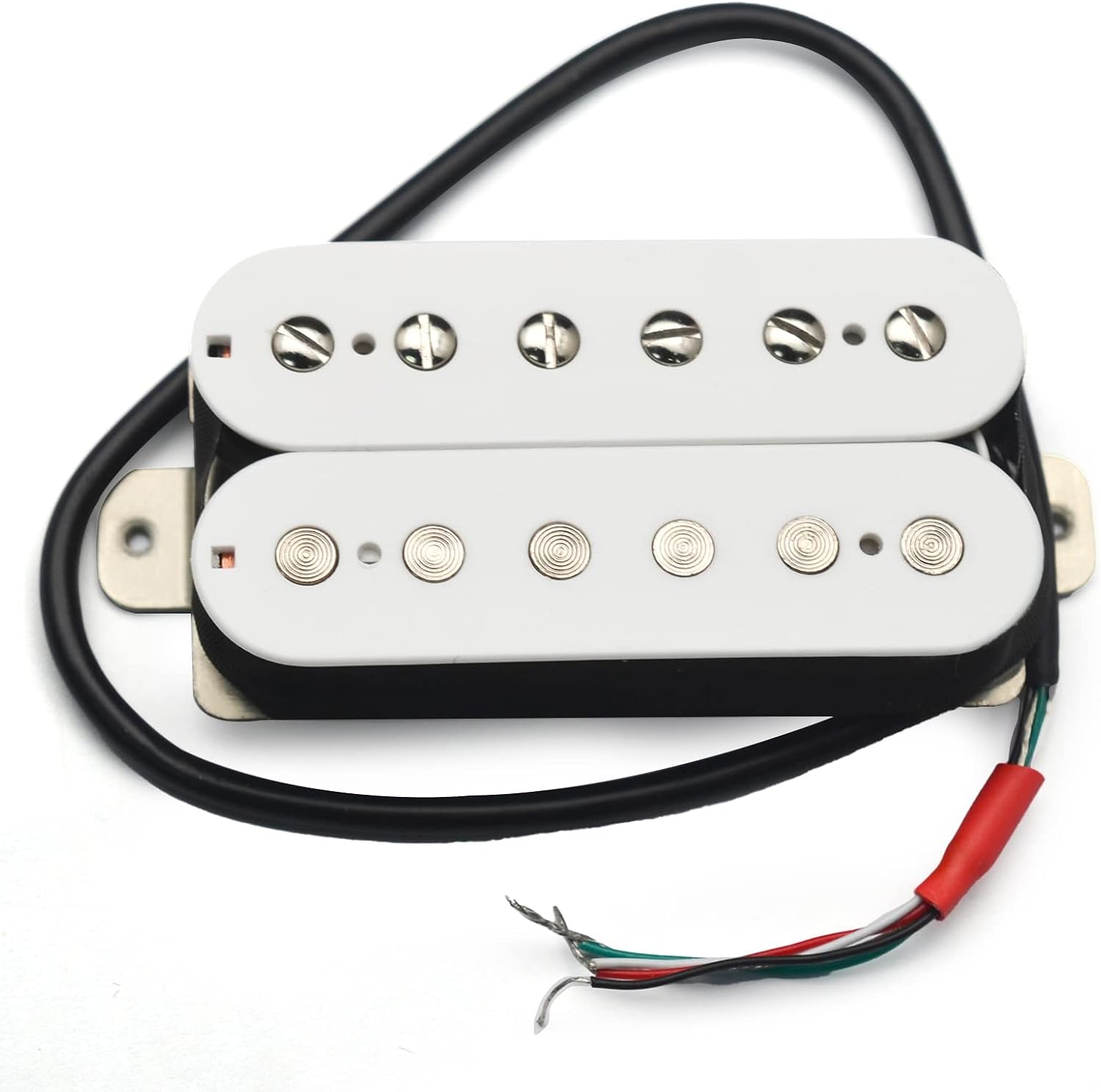 SAPHUE Alnico 5 Humbucker Pickup Double Coil Electric Guitar Pickups Set with Neck and Bridge with Prewired and Screws Parts Accessories Kit Black