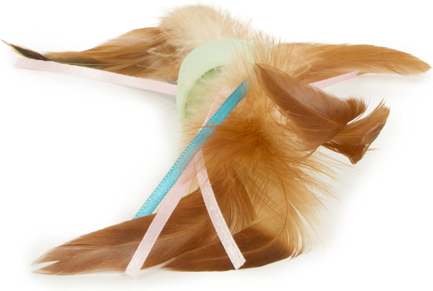 SmartyKat Flutter Balls Catnip Plush and Feather Cat Toys, Erratic Motion for Batting & Pouncing Fun for Cats & Kittens, Set of 2