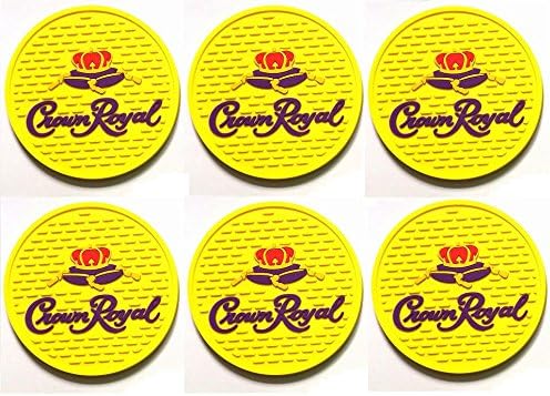 Crown Royal Salted Caramel Canadian Whisky Bar Coasters Spill Mats Set of 6