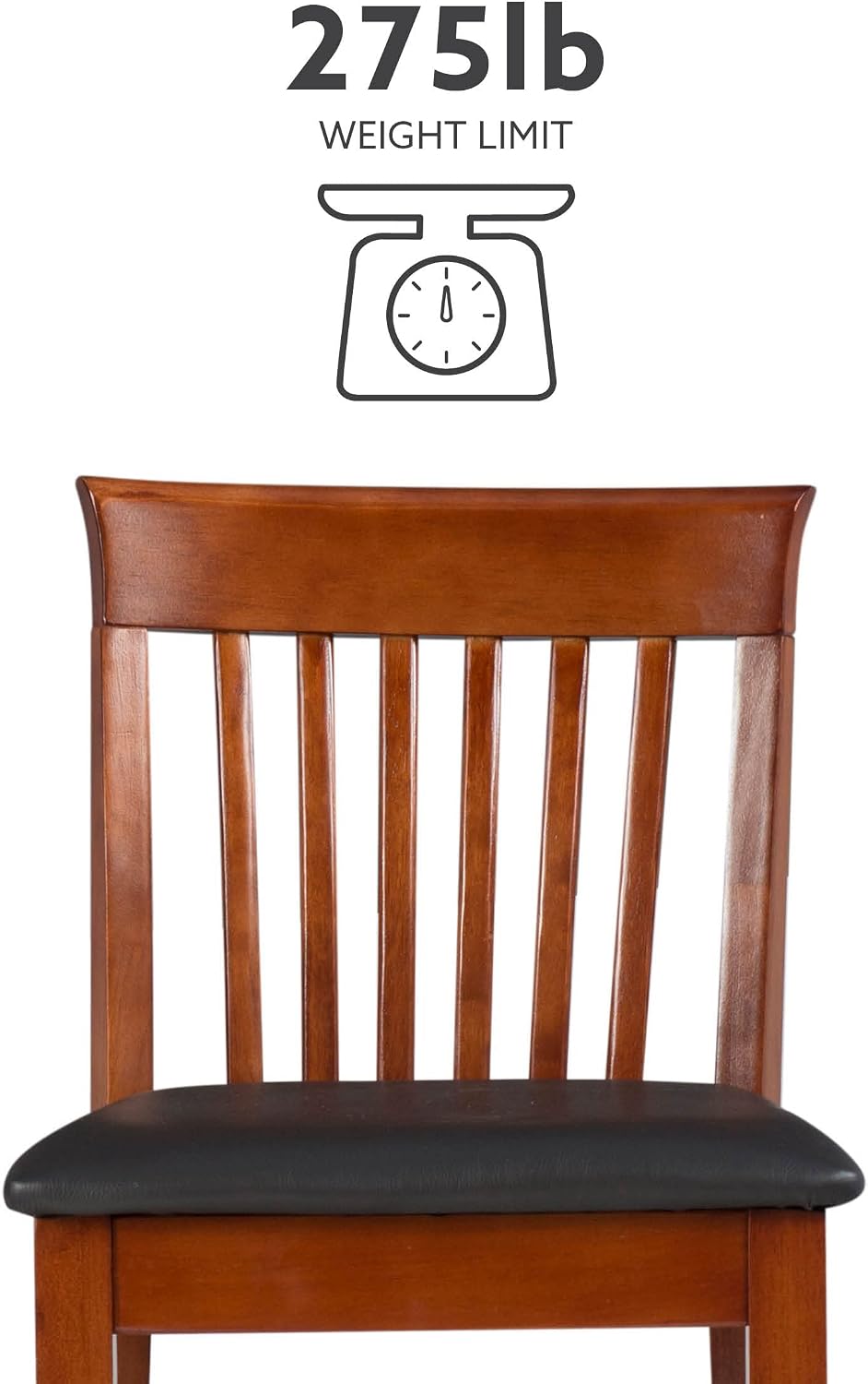 Linon Torino Collection Craftsman Counter Stool, 17.25"W x 19.5"D x 37"H, Black